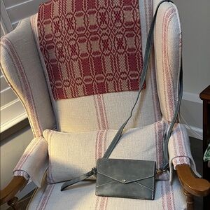 Portland Leather Gray Envelope Crossbody Bag